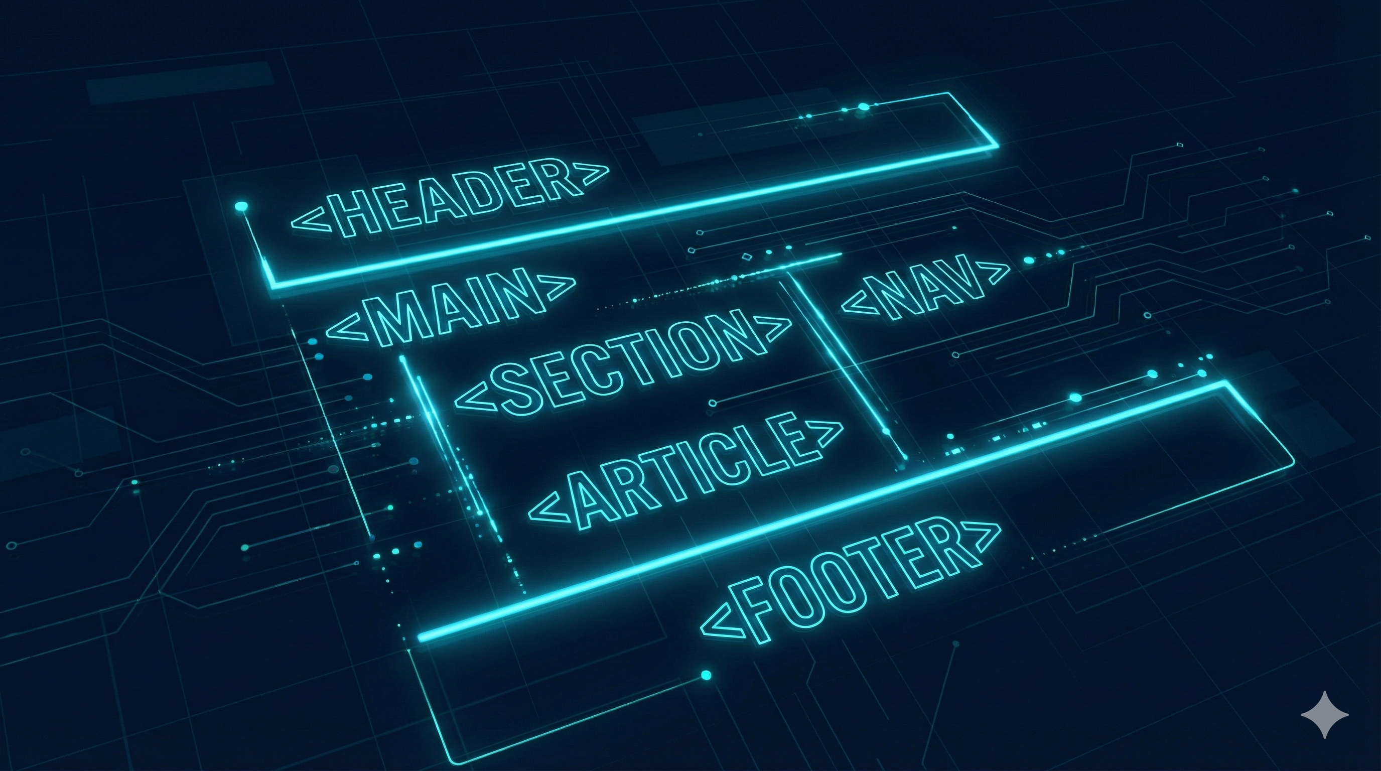 Illustrazione hero per articolo: Guida HTML Semantico