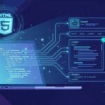 Schema visivo dei tag semantici HTML5 con header, nav, main, article, aside e footer