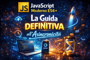 Illustrazione di un pc e la connessione con javascript